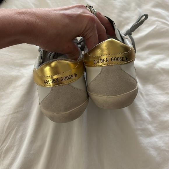 Designer inspired GG sneaker with grey star and gold accents! - Picture 8 of 9